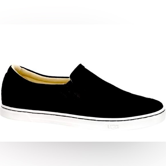 Ugg Sammy Chevron Breeze Slip On Black Suede Women’s Size 7 Excellent Condition - Picture 1 of 12